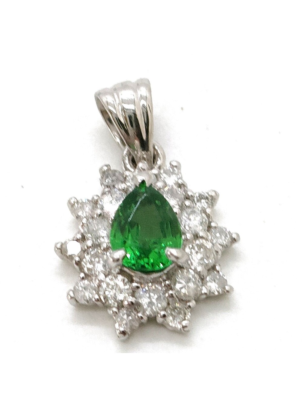 Jewelry Pendant Head Garnet 0.53ct Platinum 2343338